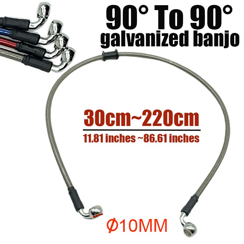 Braided Line - 10mm 90 graus motocicleta bicicleta da