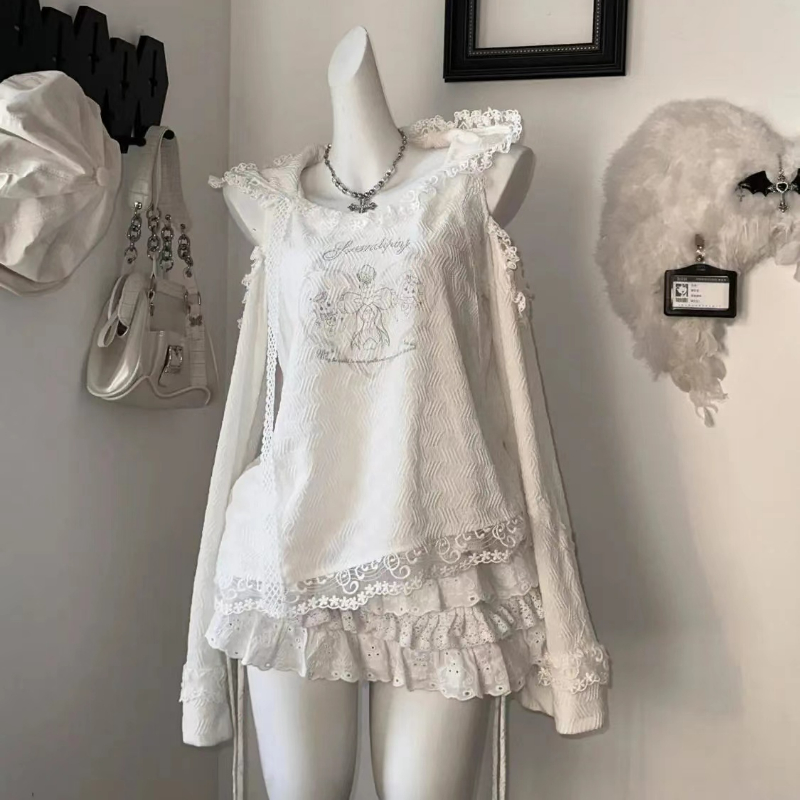 Fly Line - Kawaii doce lolita estilo saia conjunto