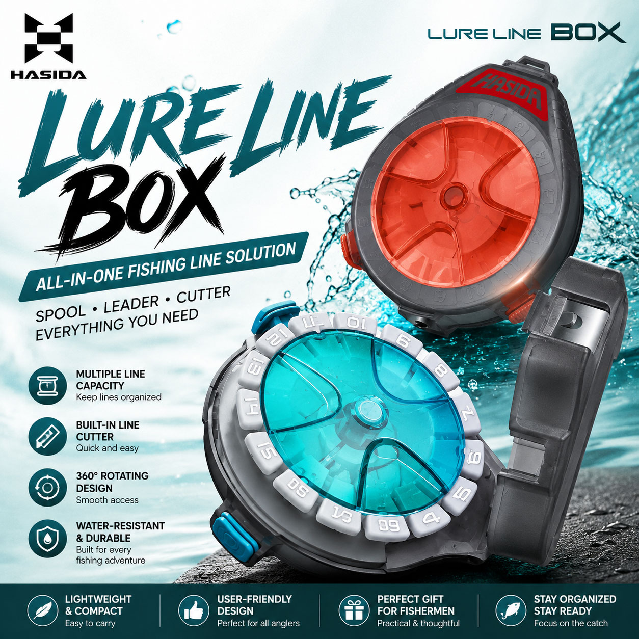 Fishing Line Box - Caixa de Pesca HASIDA Sub Line