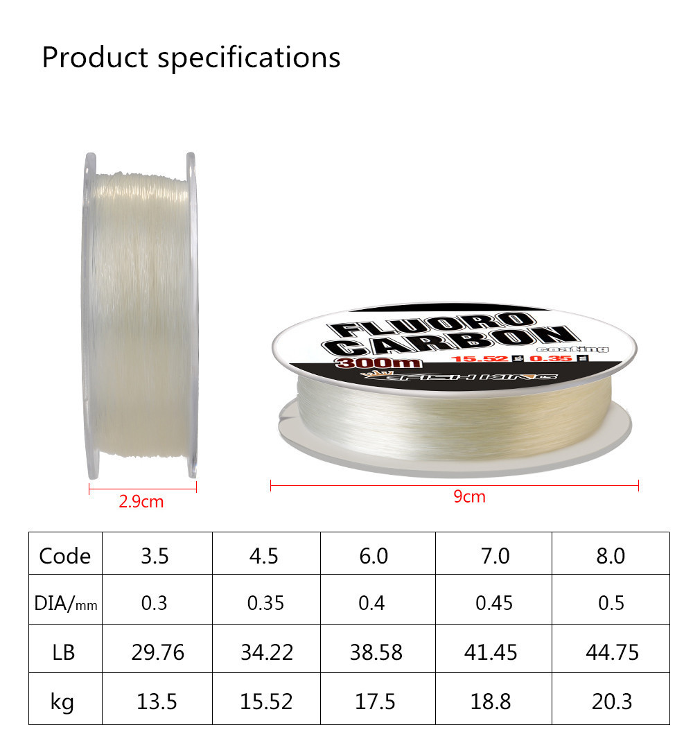 Linha de pesca de fluorocarbon - Fluorocarbon Line avaliação e preço