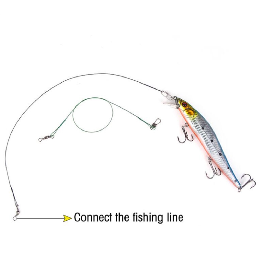 Linha de pesca de aço anti mor - Leader Line avaliação e preço