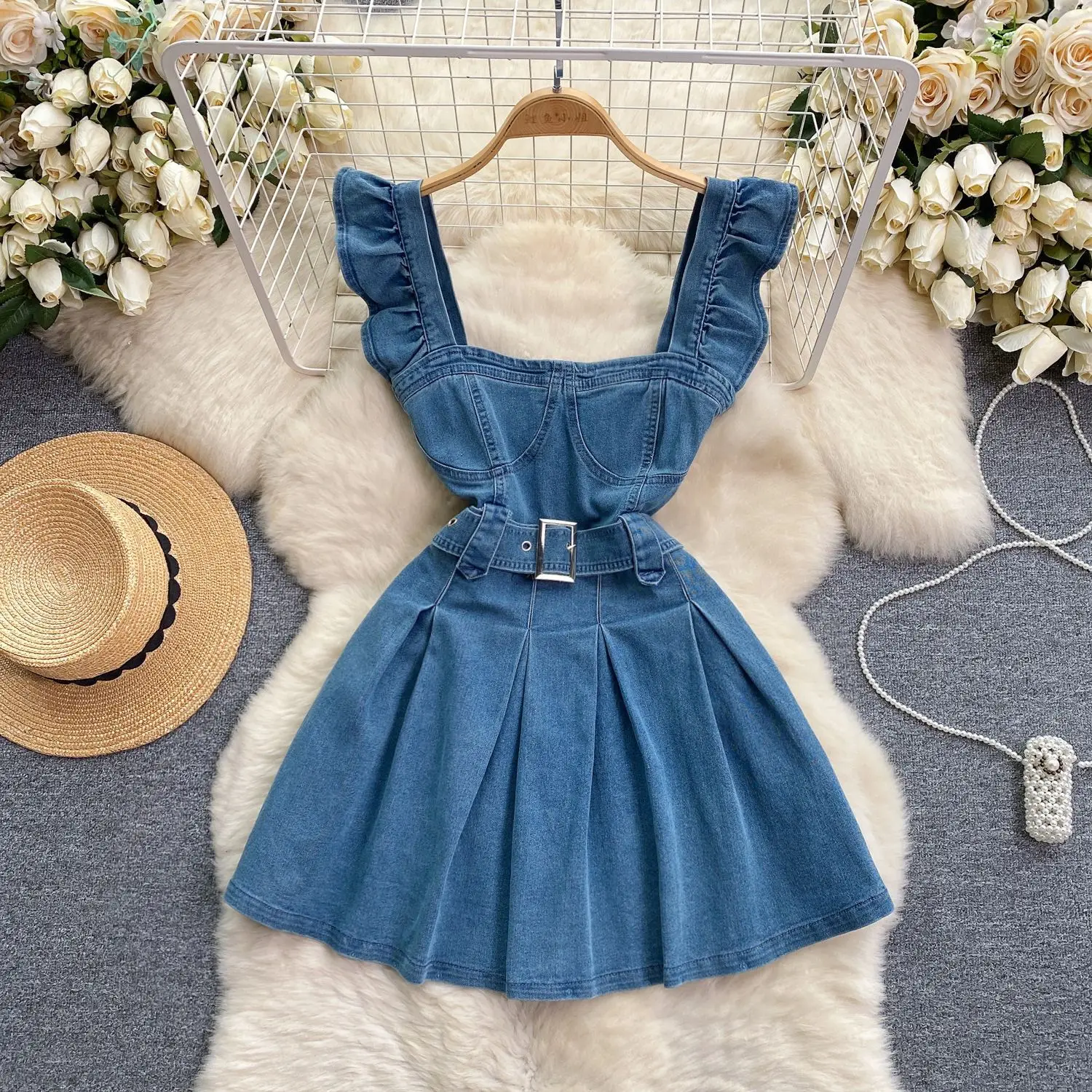 Versão coreana do vestido halt - Fly Line avaliação e preço