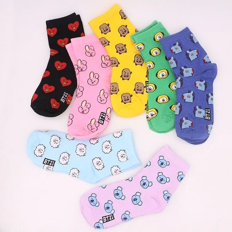 Meias de Algodão Estampadas Fe - Tippet Line avaliação e preço