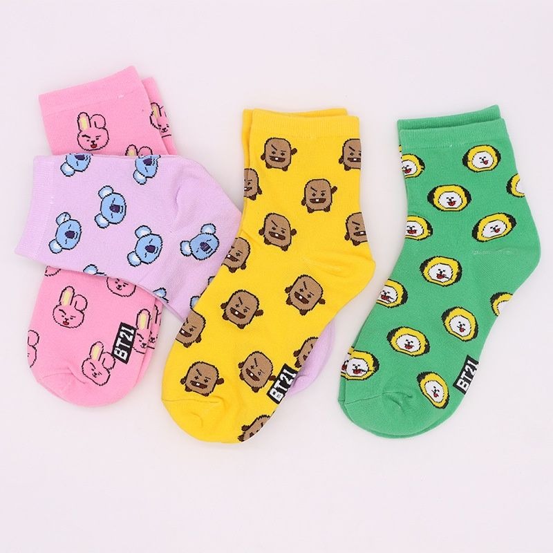 Meias de Algodão Estampadas Fe - Tippet Line avaliação e preço