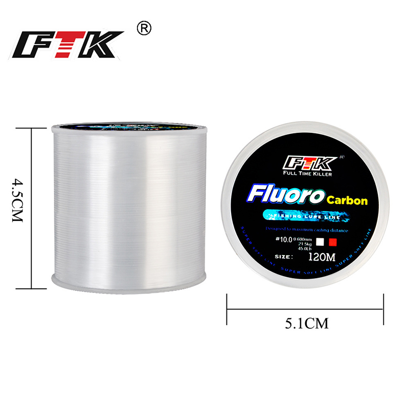 Ftk 120m linha de pesca 0.2mm- - Fluorocarbon Line avaliação e preço